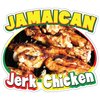 Signmission Jamaican Jerk Chicken Concession Stand Food Truck Sticker, 16" x 8", D-DC-16 Jamaican Jerk Chicken19 D-DC-16 Jamaican Jerk Chicken19